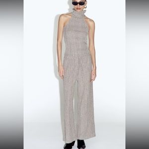 Zara Textured Wide Leg Pants